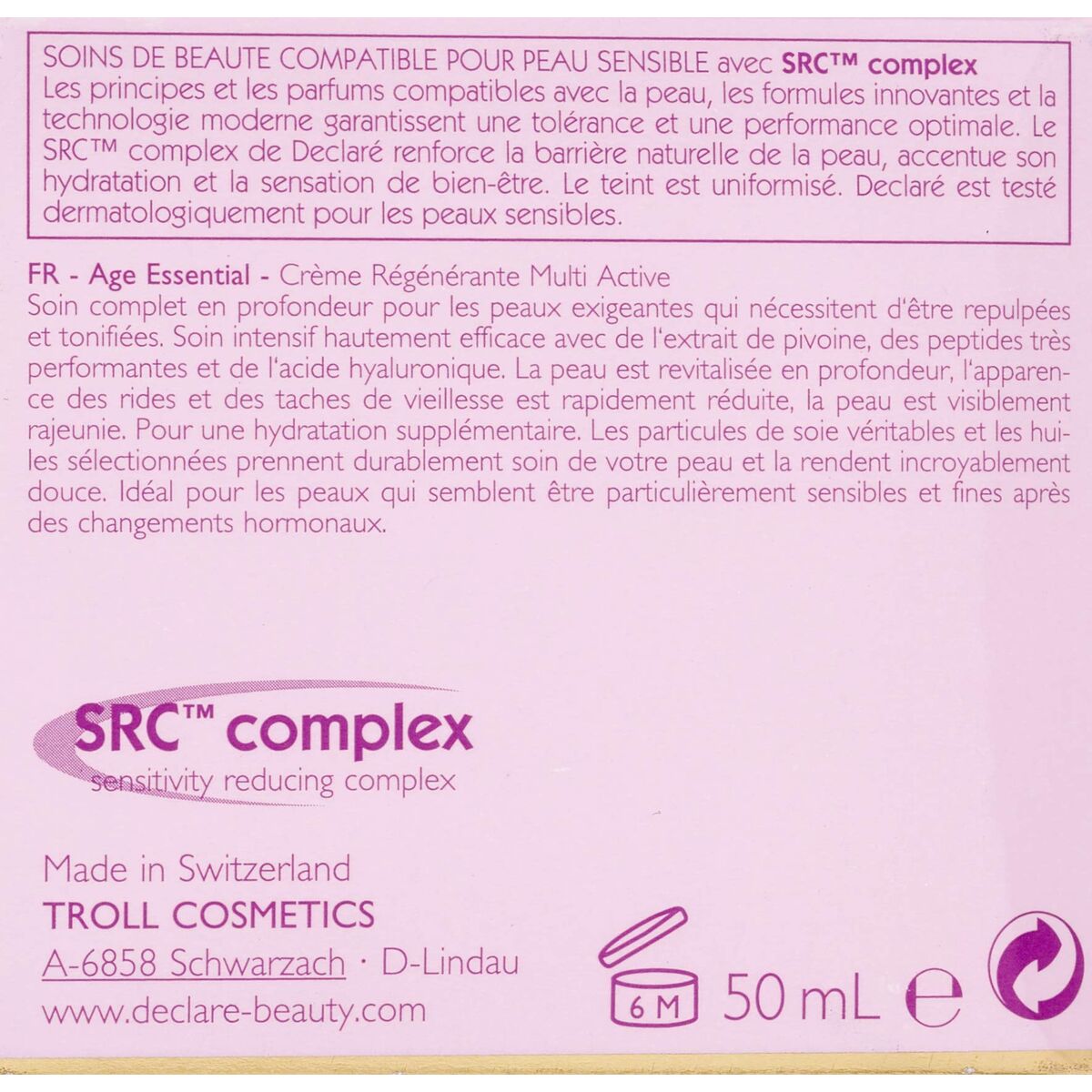 Anti - Veroudering Regenerende Crème Declaré Age Control 50 ml - Schoonheid, Huidverzorging - Declaré