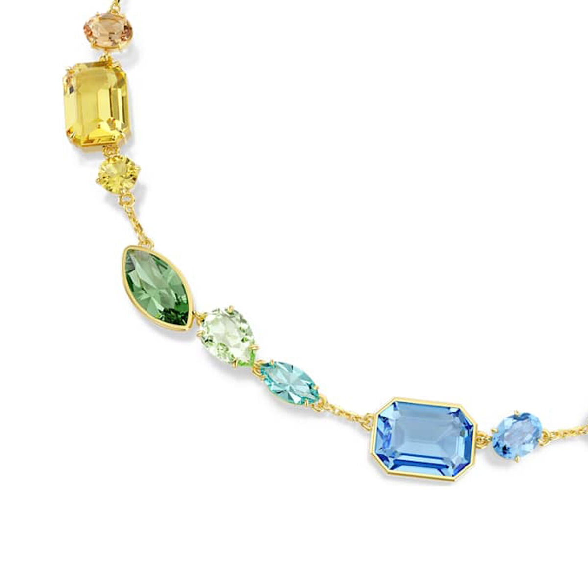 Swarovski Gema 5741584 Dames Ketting Goud Multicolor Kristal - Sieraden, Vrouwen - Swarovski