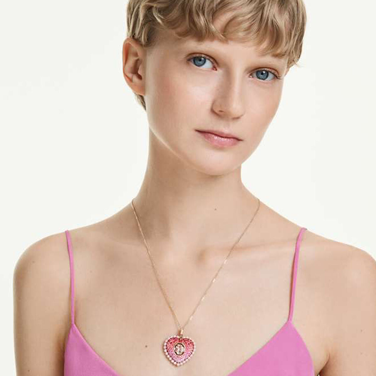 Hanger Dames Swarovski 5742958 Roze Gouden - Sieraden, Vrouwen - Swarovski