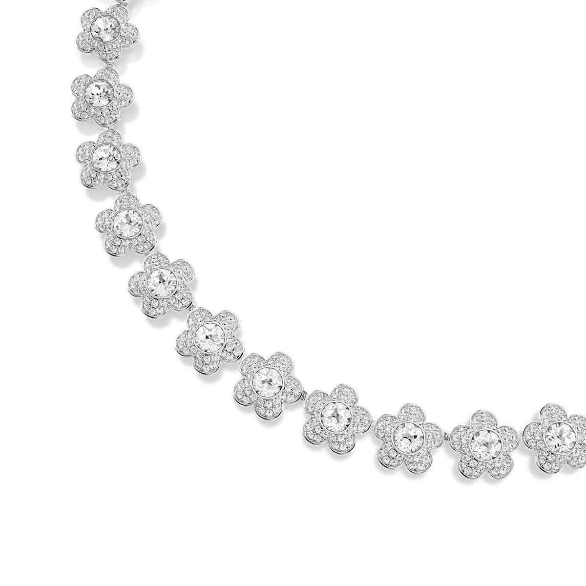 Swarovski Ariana Grande 5749179 Dames Ketting Zilverkleurig Bloemen - Sieraden, Vrouwen - Swarovski