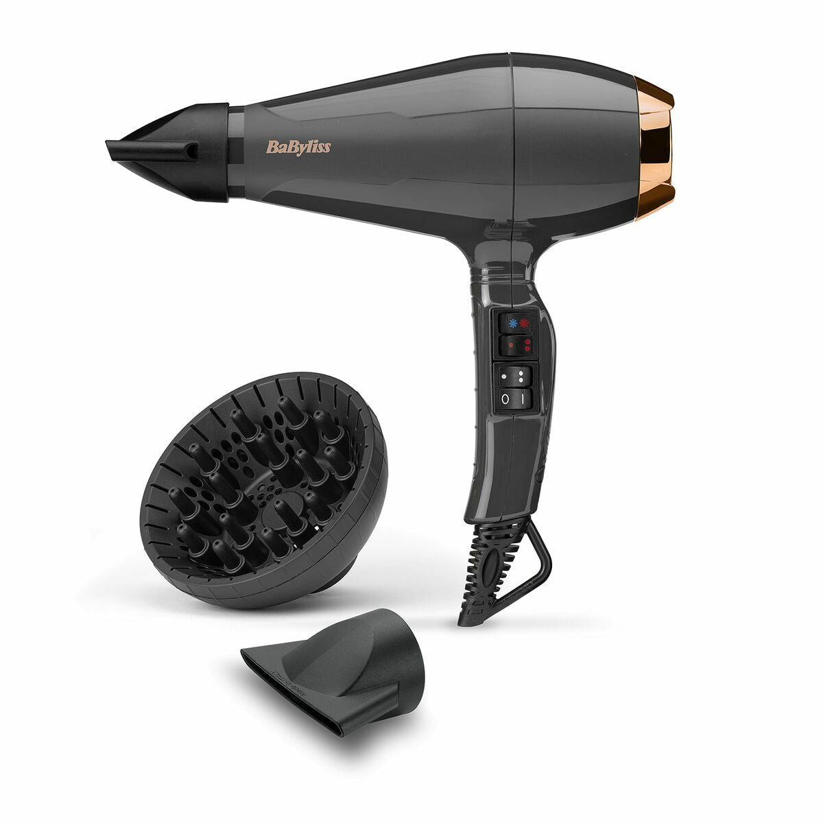 Föhn Babyliss 6719DE Zwart Grijs 2200 W