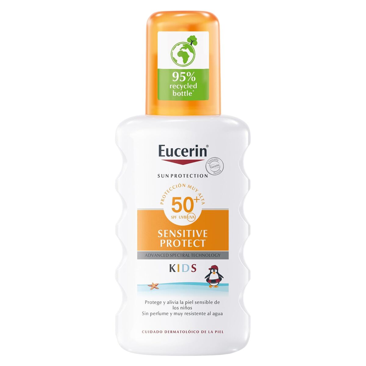 Zonnebrandspray voor Kinderen Eucerin Sensitive Protect Kids Spf 50+ 200 ml - Schoonheid, Huidverzorging - Eucerin