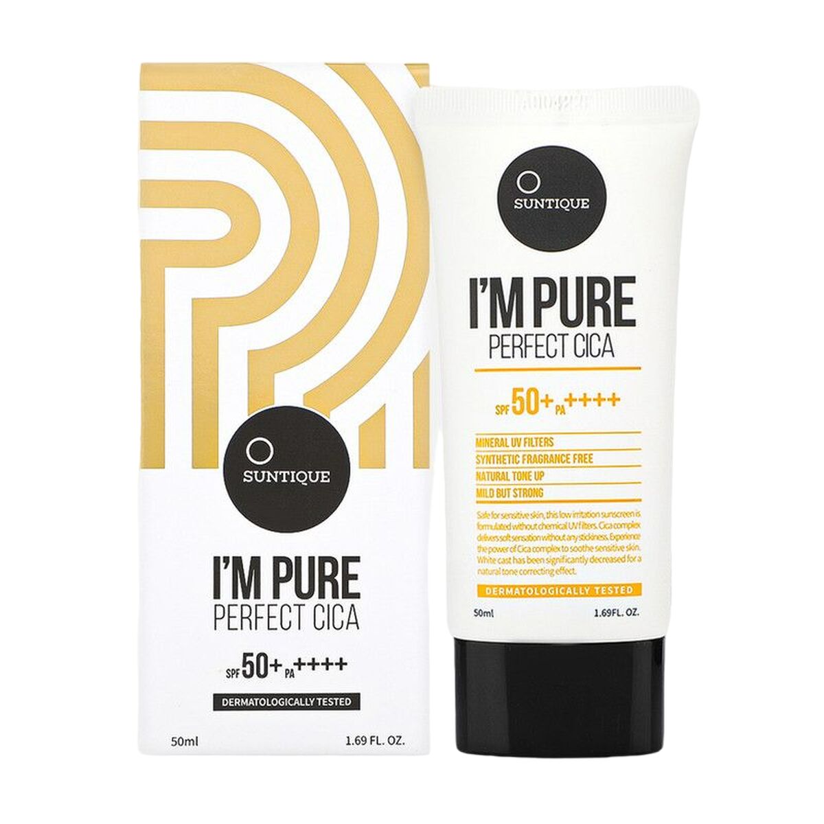 Gezichtszonnecrème Suntique M Pure Spf 50+ 50 ml - Schoonheid, Huidverzorging - Suntique