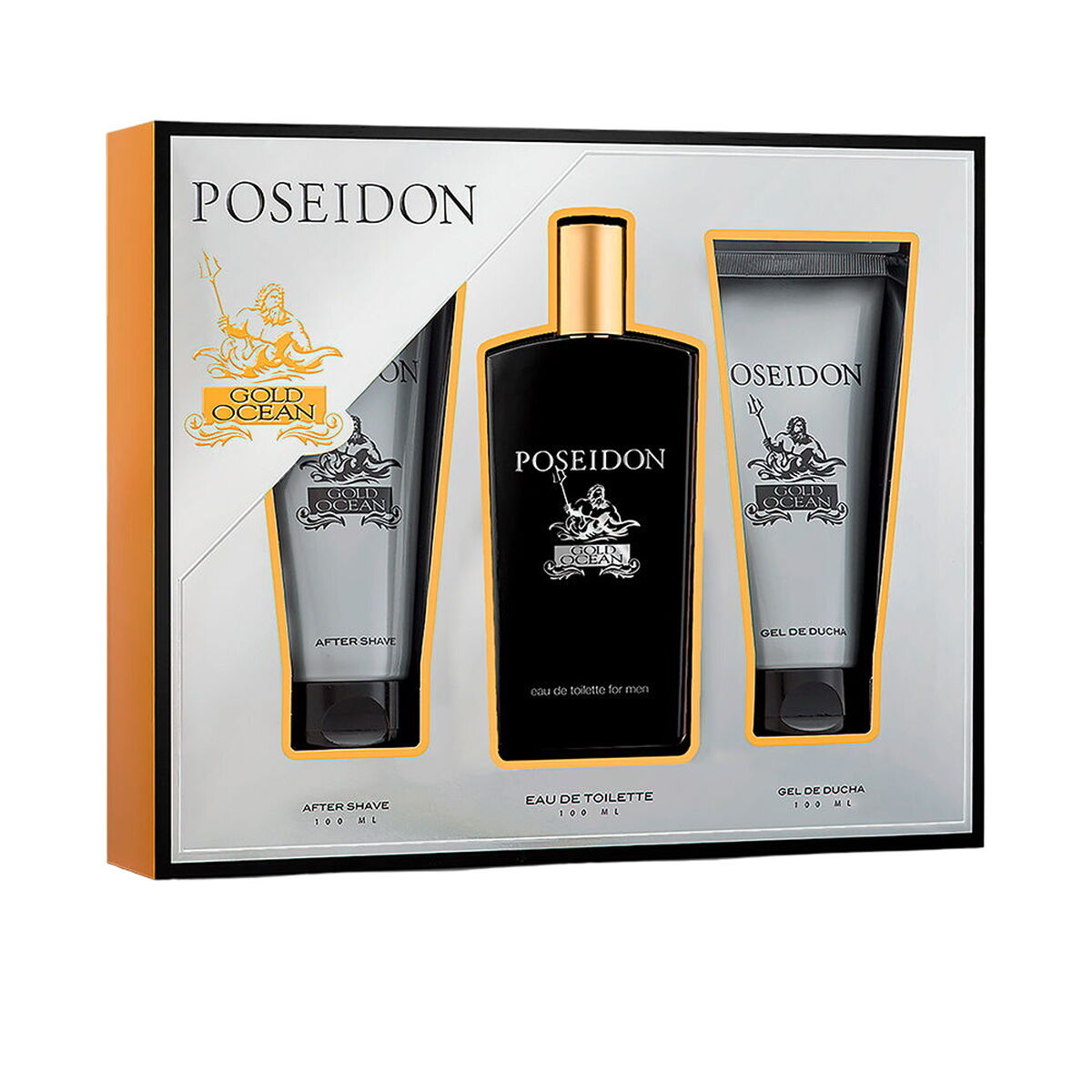Parfumset voor Heren Poseidon POSEIDON GOLD FOR MEN EDT 3 Onderdelen - Schoonheid, Parfums en geuren - Poseidon