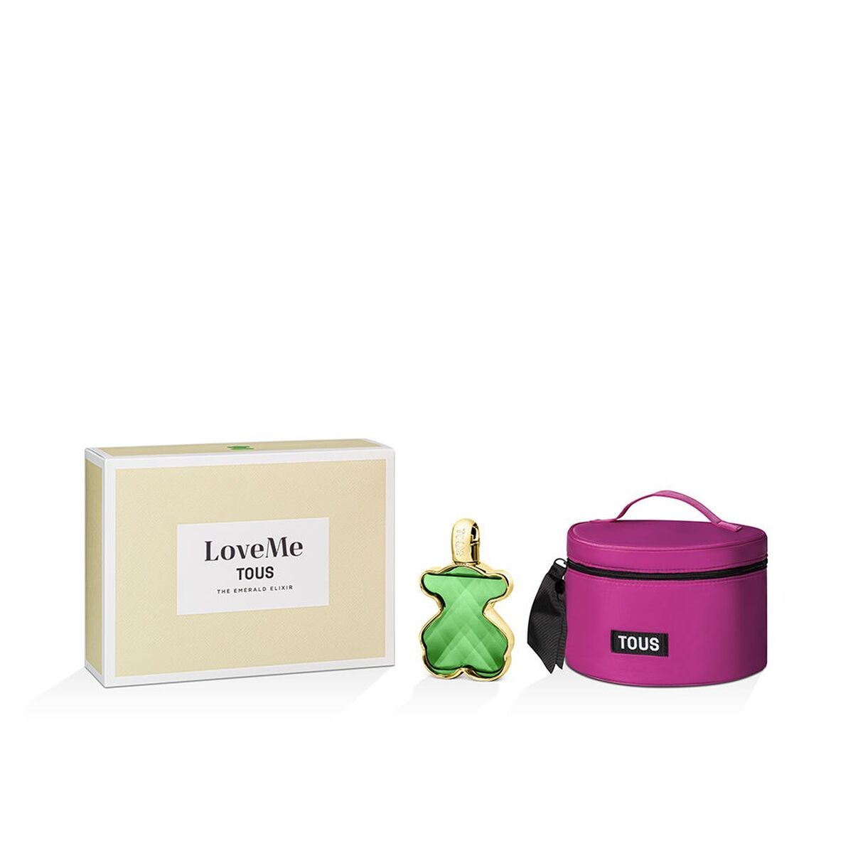 Tous LoveMe Emerald Elixir Parfumset Dames - EDP 90ml + Toilettas - Schoonheid, Parfums en geuren - Tous