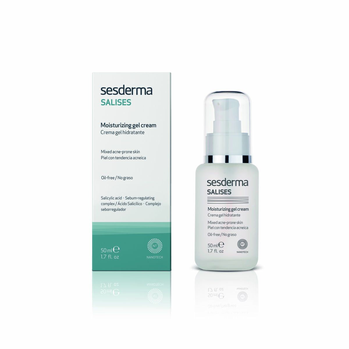 Hydraterende gelcrème Sesderma Salises 50 ml Combinatiehuid - Schoonheid, Huidverzorging - Sesderma