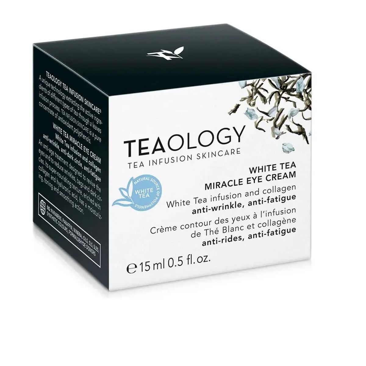 Anti-Veroudering Crème voor Ooggebied Teaology White Tea 15 ml Witte Thee