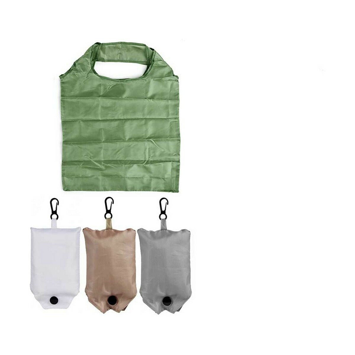 Plooizak Kinvara Wit Bruin Groen Grijs 42 x 40 cm 7 x 12,5 x 2 cm 7,5 x 16 x 2 cm (24 Stuks)