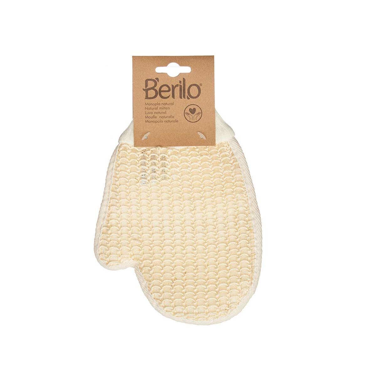 Exfoliërende Handschoen Berilo Wit Beige (12 Stuks)