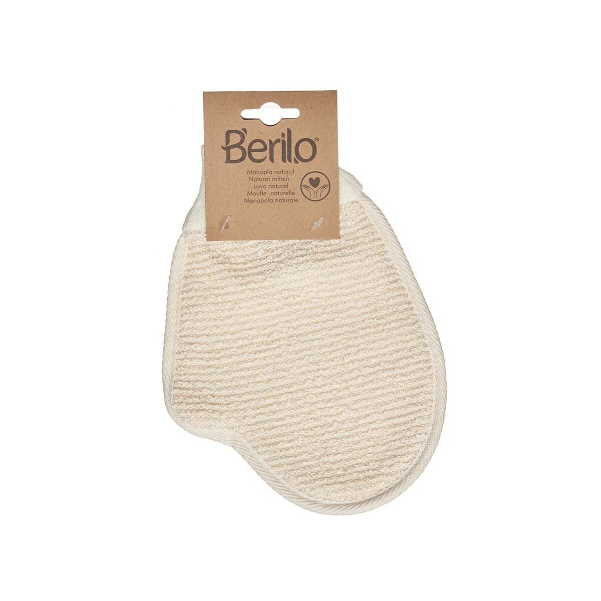 Exfoliërende Handschoen Berilo Wit Beige (12 Stuks)