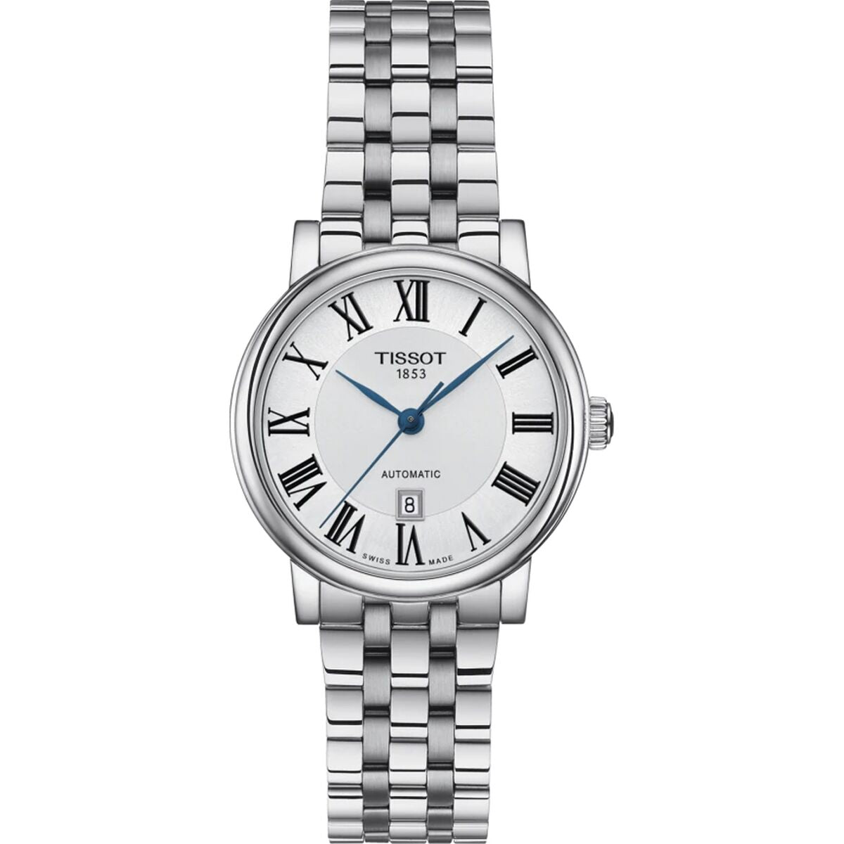 Tissot Carson Automatic Dameshorloge - Automatisch Saffier Roestvrij Staal Ø 30 mm - Klokken, Vrouwen - Tissot