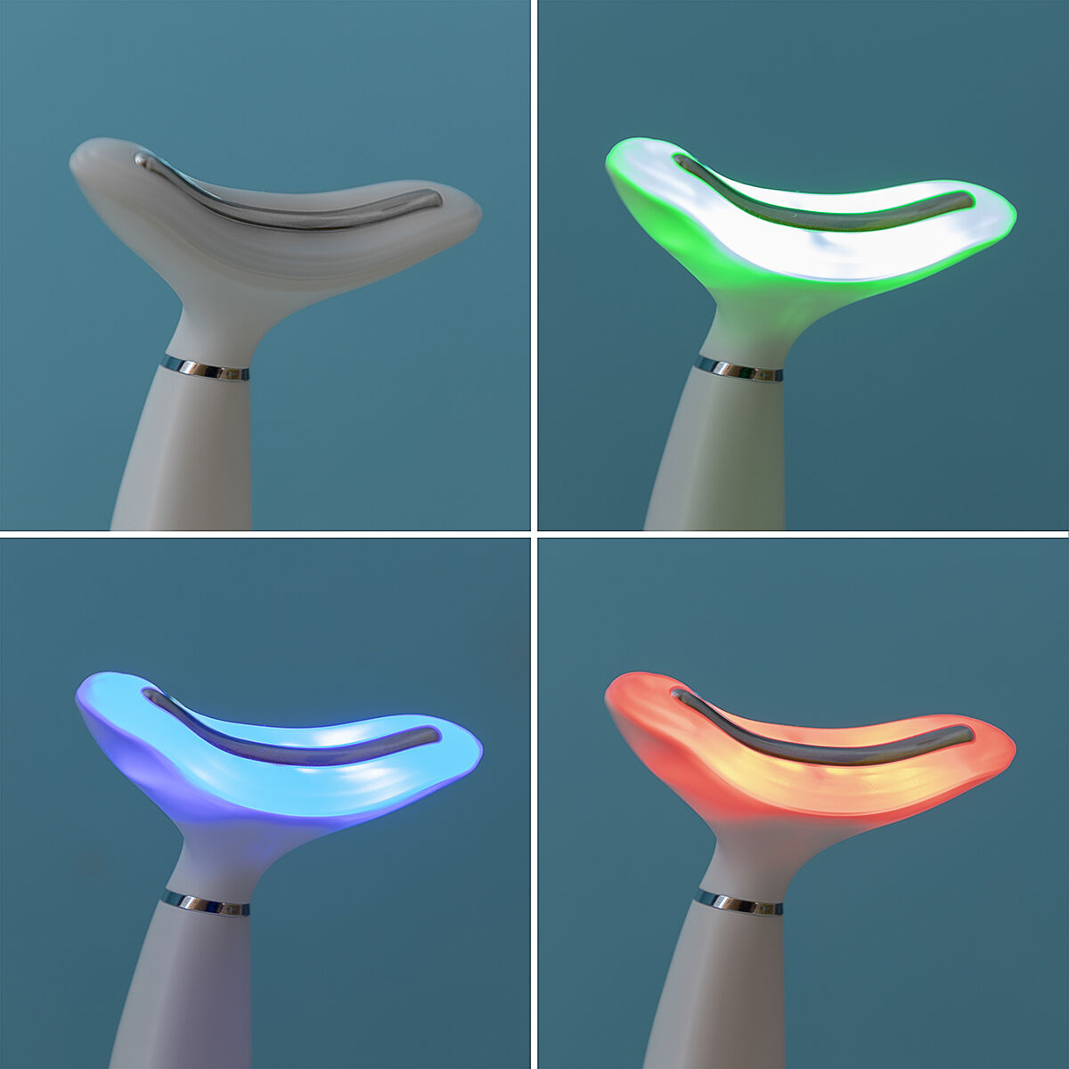 Dubbele kinverkleiner met lichttherapie, warmtetherapie en trillingen Kinred InnovaGoods