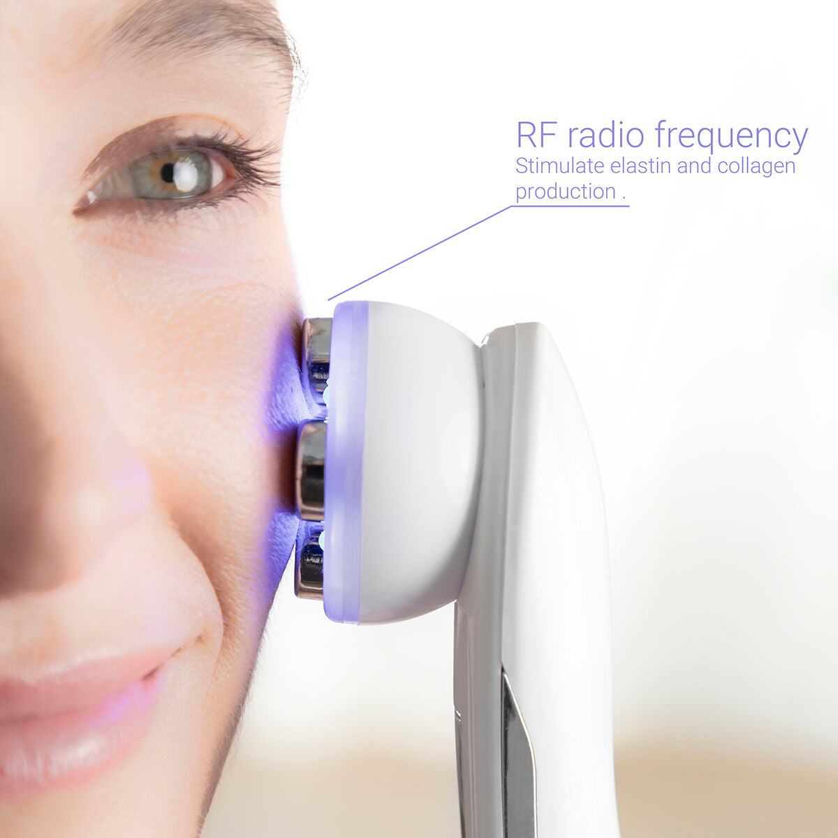 Gezichtsmassager met Radiofrequentie, Fototherapie en Elektrostimulatie Wace InnovaGoods
