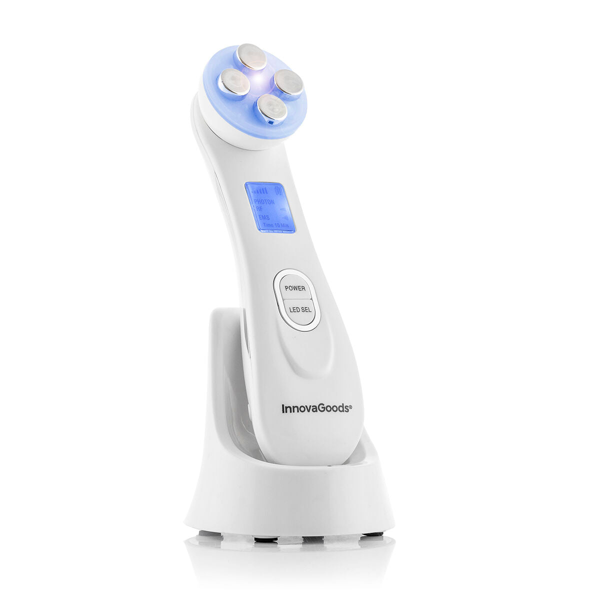 Gezichtsmassager met Radiofrequentie, Fototherapie en Elektrostimulatie Wace InnovaGoods - Schoonheid, Huidverzorging - InnovaGoods