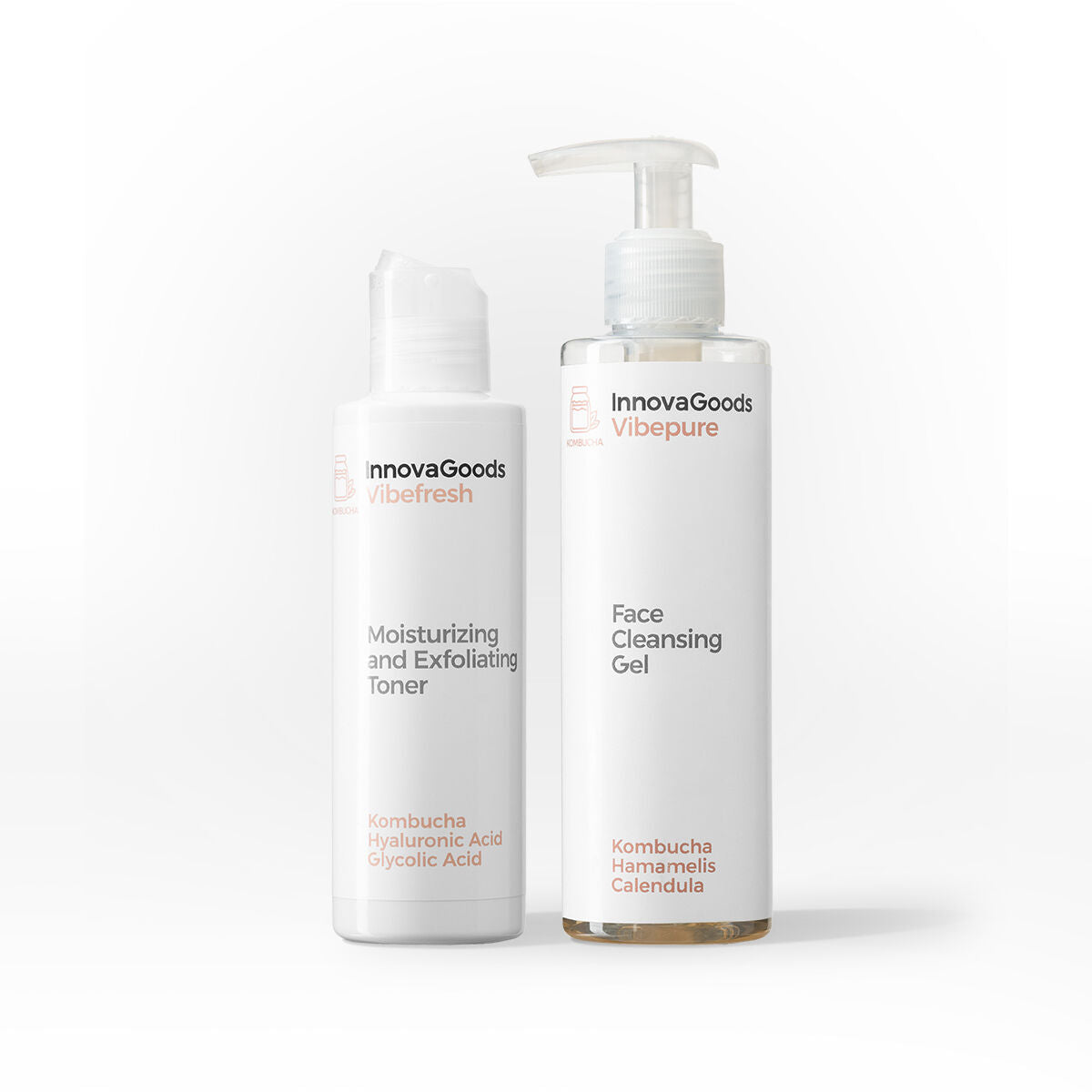 Duopakket gezichtsreiniging Kombucha InnovaGoods - Schoonheid, Huidverzorging - InnovaGoods
