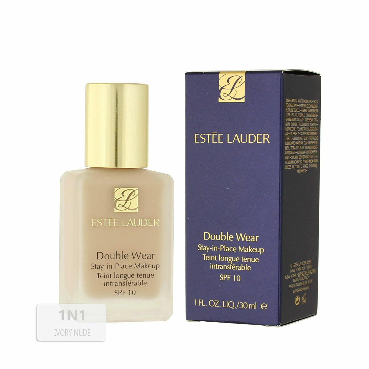 Vloeibare Foundation Estee Lauder Double Wear Stay-in-Place Nº 1N1 Ivory Nude Spf 10 30 ml 30 L