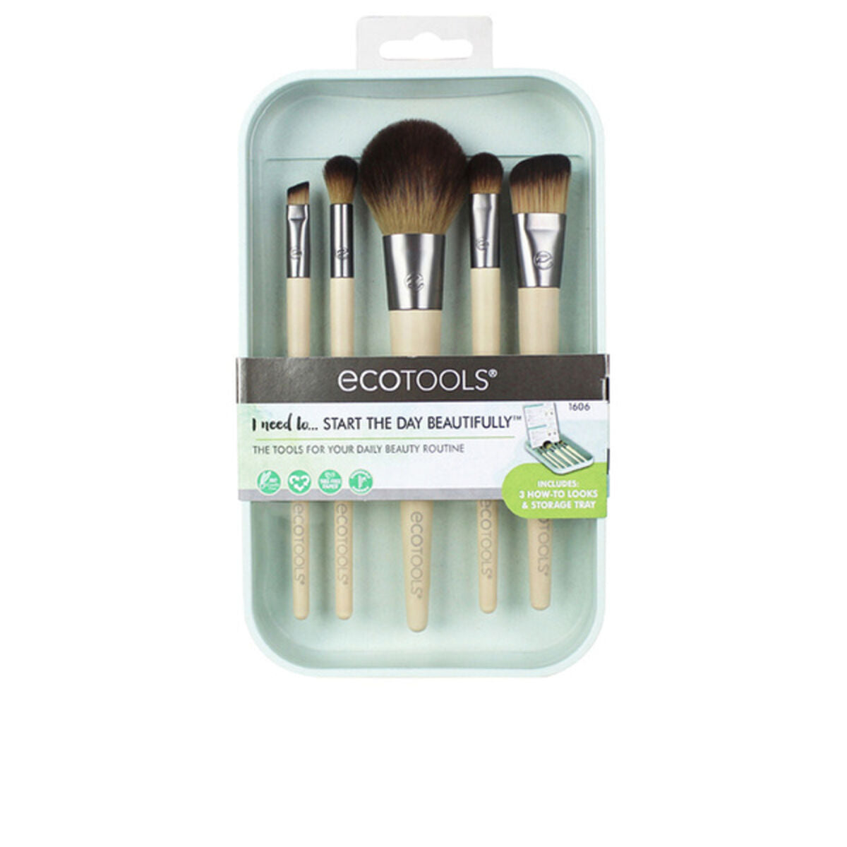 Make - up Borstel set Ecotools 1606 5 Onderdelen - Schoonheid, Gebruiksvoorwerpen en accessoires - Ecotools
