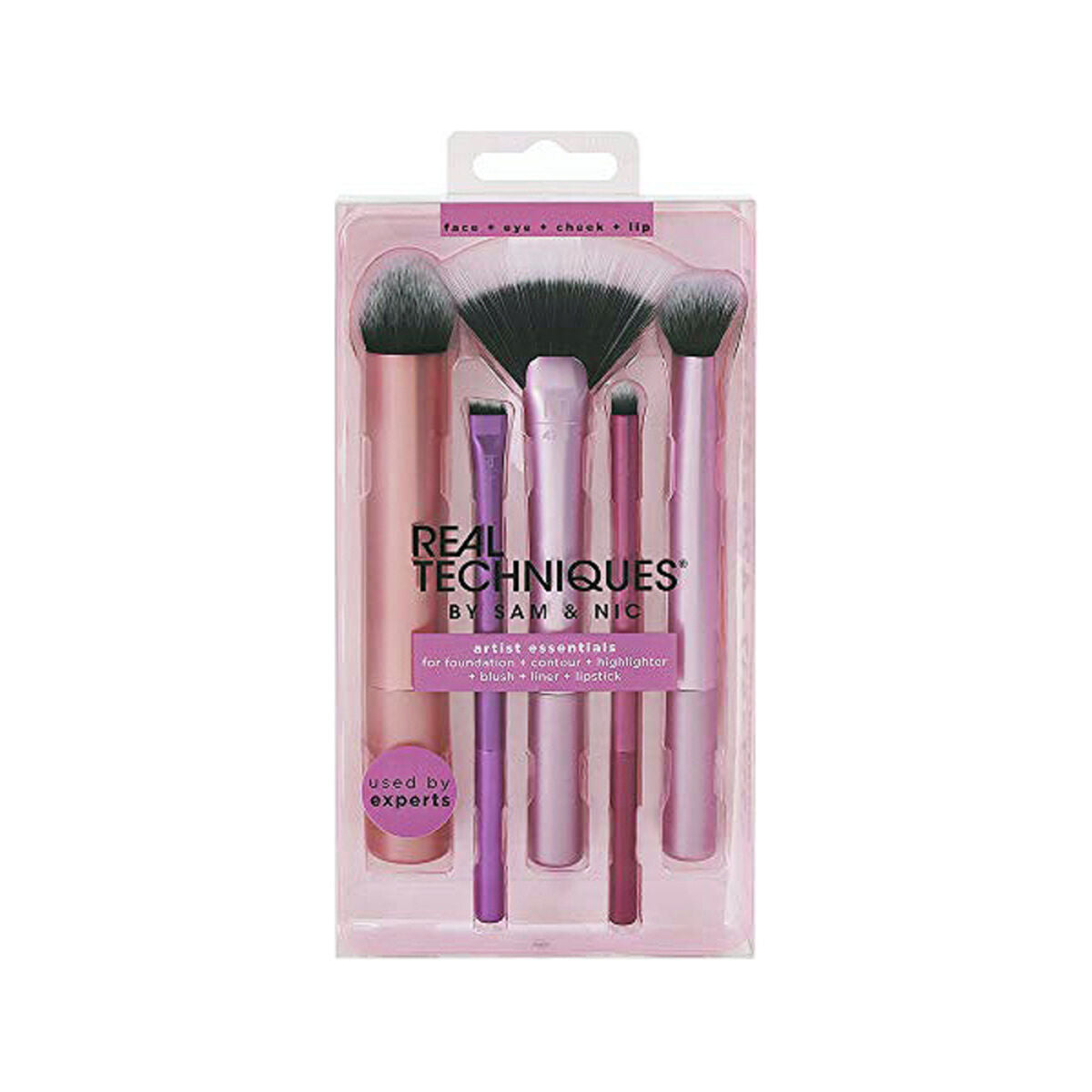 Make - up Borstel set Artist Essentials Real Techniques Artist Essentials (5 pcs) 5 Onderdelen (5 Stuks) - Schoonheid, Gebruiksvoorwerpen en accessoires - Real Techniques