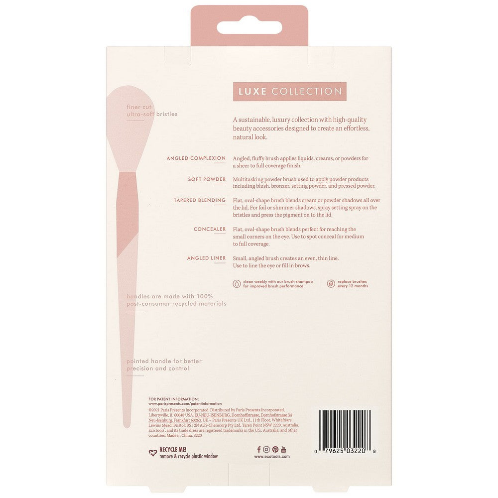 Make - up Borstel set Ecotools Luxe Natural Elegance (5 pcs) - Schoonheid, Gebruiksvoorwerpen en accessoires - Ecotools
