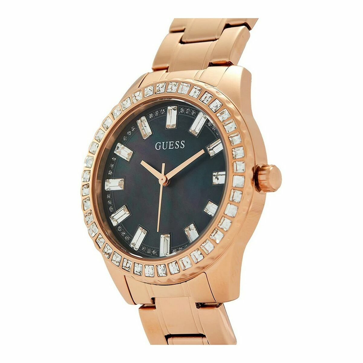 Horloge Dames Guess GW0111L3 Zwart Roos Goud