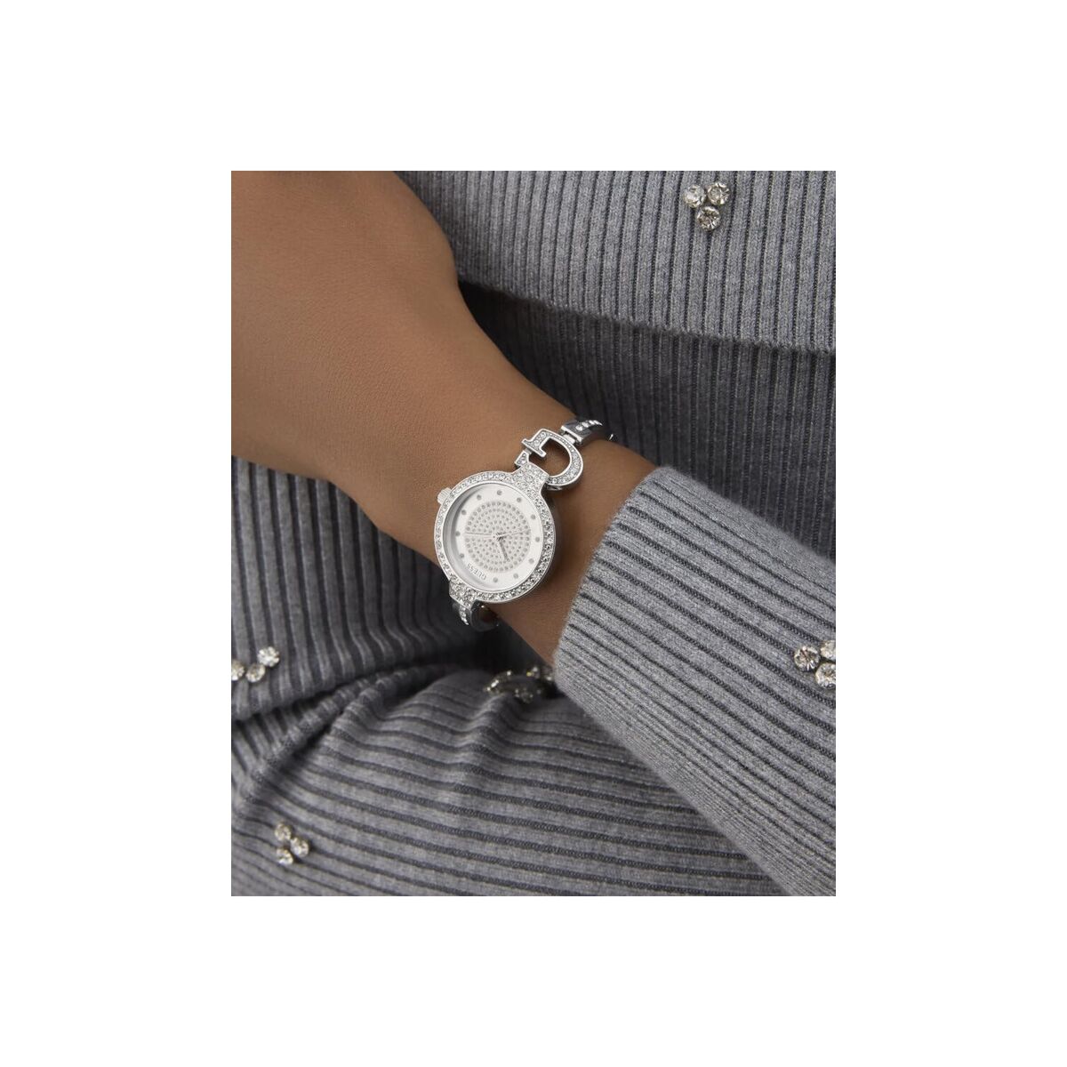 Horloge Dames Guess GISELLE Zilverkleurig