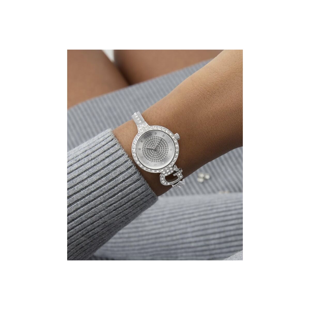 Horloge Dames Guess GISELLE Zilverkleurig