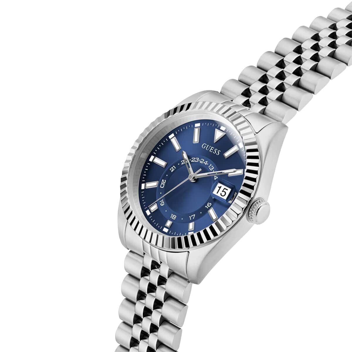 Horloge Heren Guess JADEN Zilverkleurig