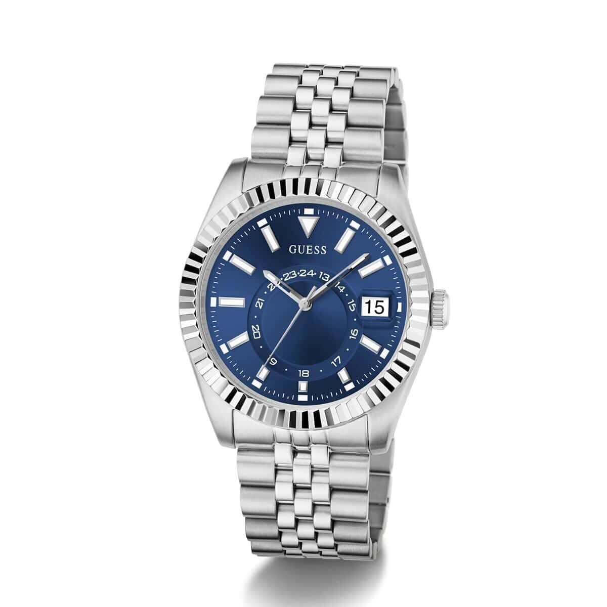 Horloge Heren Guess JADEN Zilverkleurig