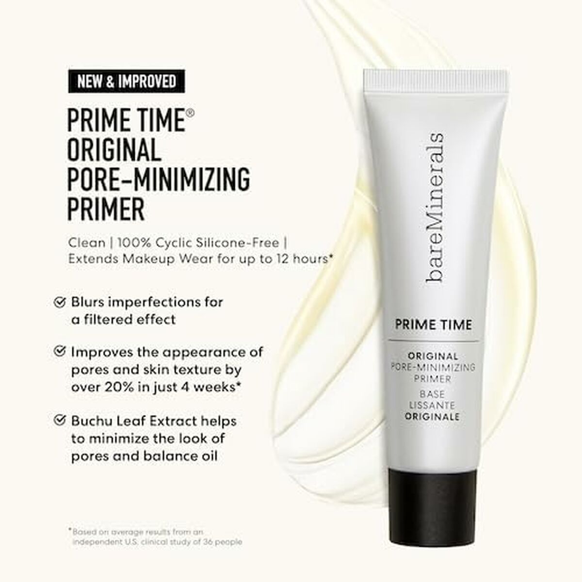 Vloeibare Foundation bareMinerals Prime Time 30 ml