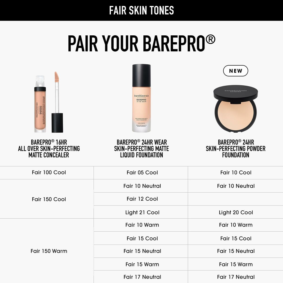 Make - up Set bareMinerals BAREPRO - Schoonheid, Gebruiksvoorwerpen en accessoires - bareMinerals