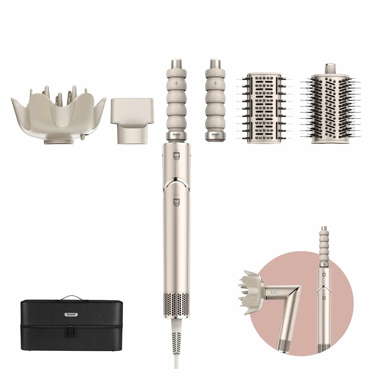 Heat Brush Shark HD446SLEU Beige 1650 W - Schoonheid, Haarverzorging - Shark