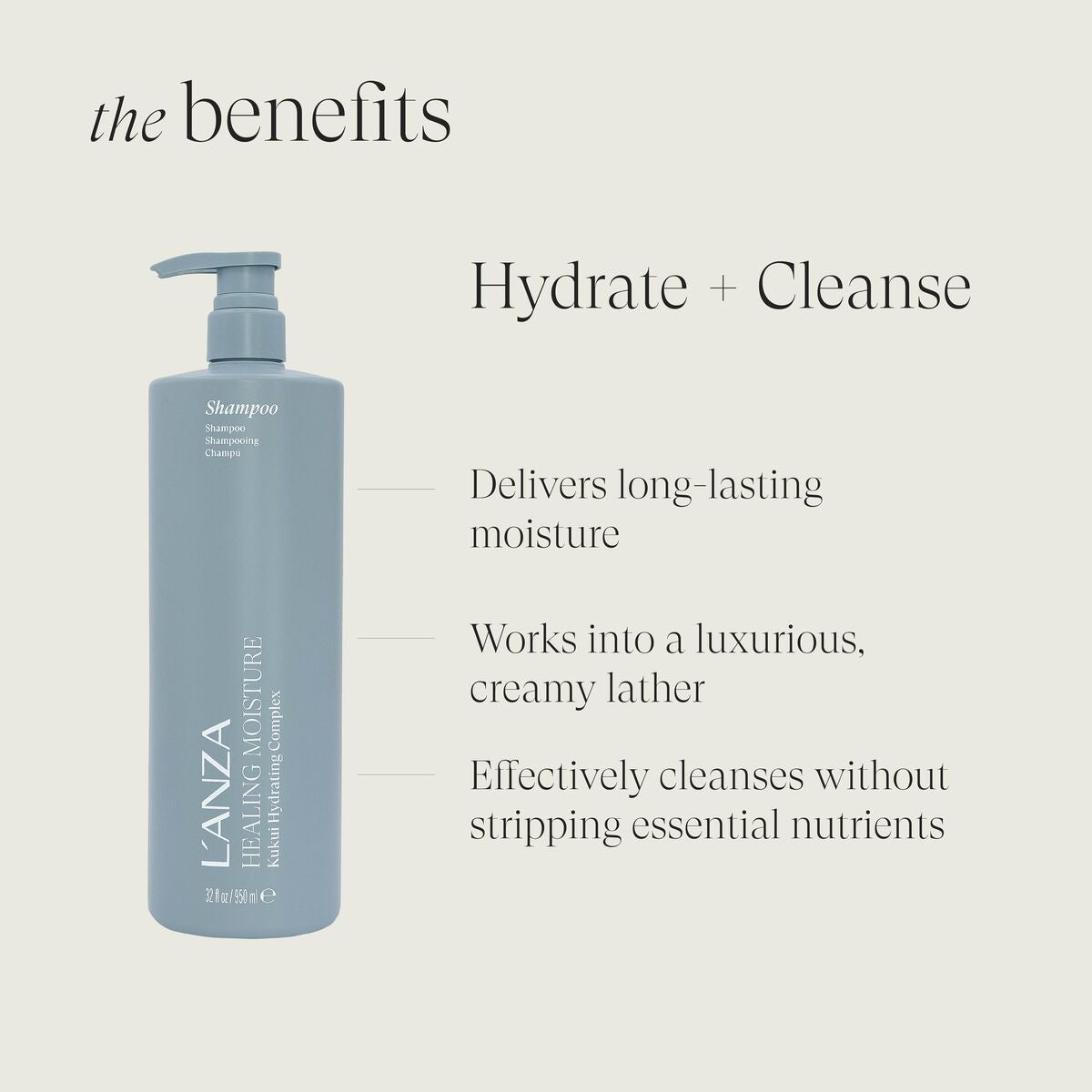 L'ANZA Healing Moisture Vochtinbrengende Shampoo 950 ml - Schoonheid, Haarverzorging - L'ANZA