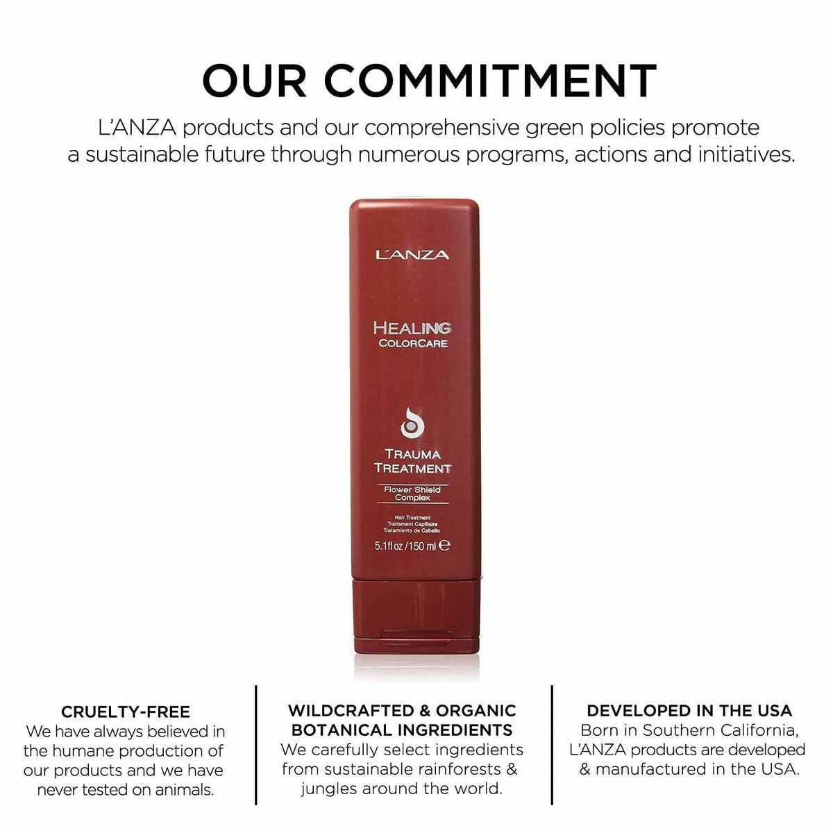 L'ANZA Trauma Treatment Color Protector Cream - Haarmasker 1 Liter - Schoonheid, Haarverzorging - L'ANZA