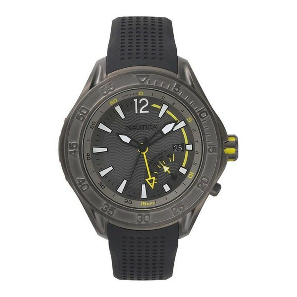 Horloge Heren Nautica NAPBRW003 Zwart Grijs