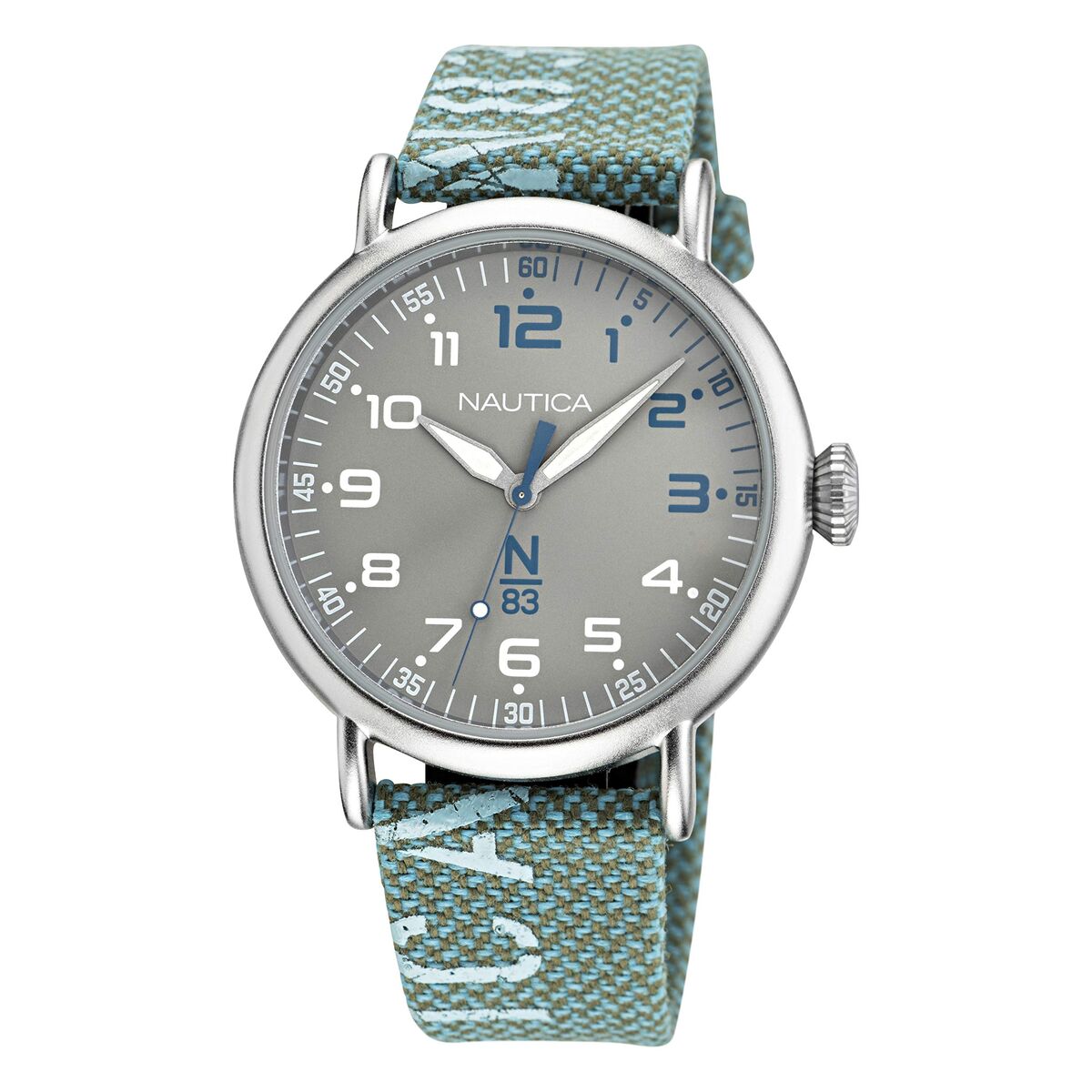 Horloge Heren Nautica Zilverkleurig (Ø 40 mm)