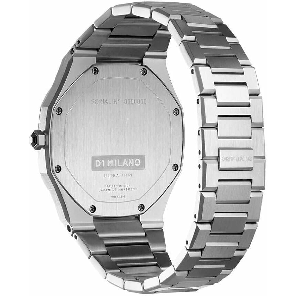 Horloge Heren D1 Milano ULTRA THIN SILVER Zilverkleurig (Ø 40 mm)