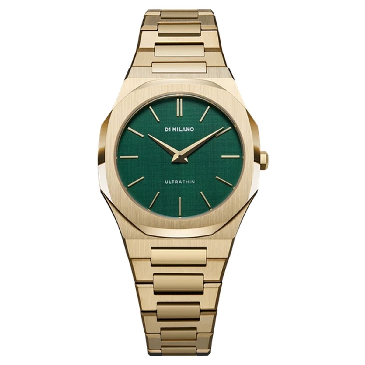 Horloge Dames D1 Milano ULTRA THIN GOLD EMERALD (Ø 34 mm)