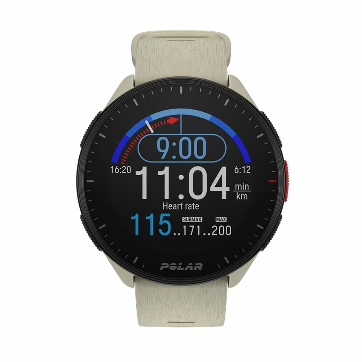 Horloge Sportief Polar Wit 1,2"