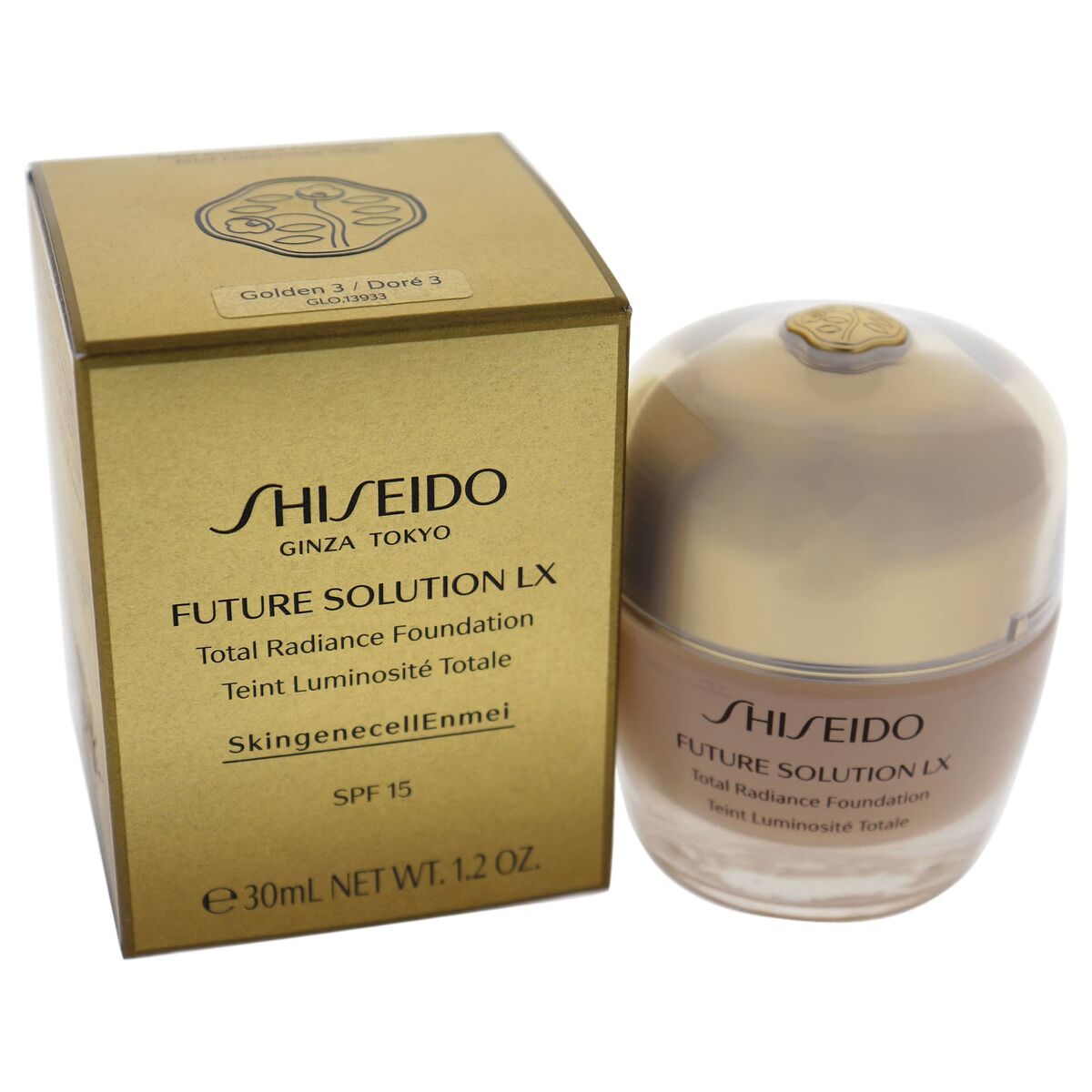 Crème Make - up Basis Shiseido 729238139336 3 - golden Spf 20 Spf 15 30 ml 30 L - Schoonheid, Make - up - Shiseido