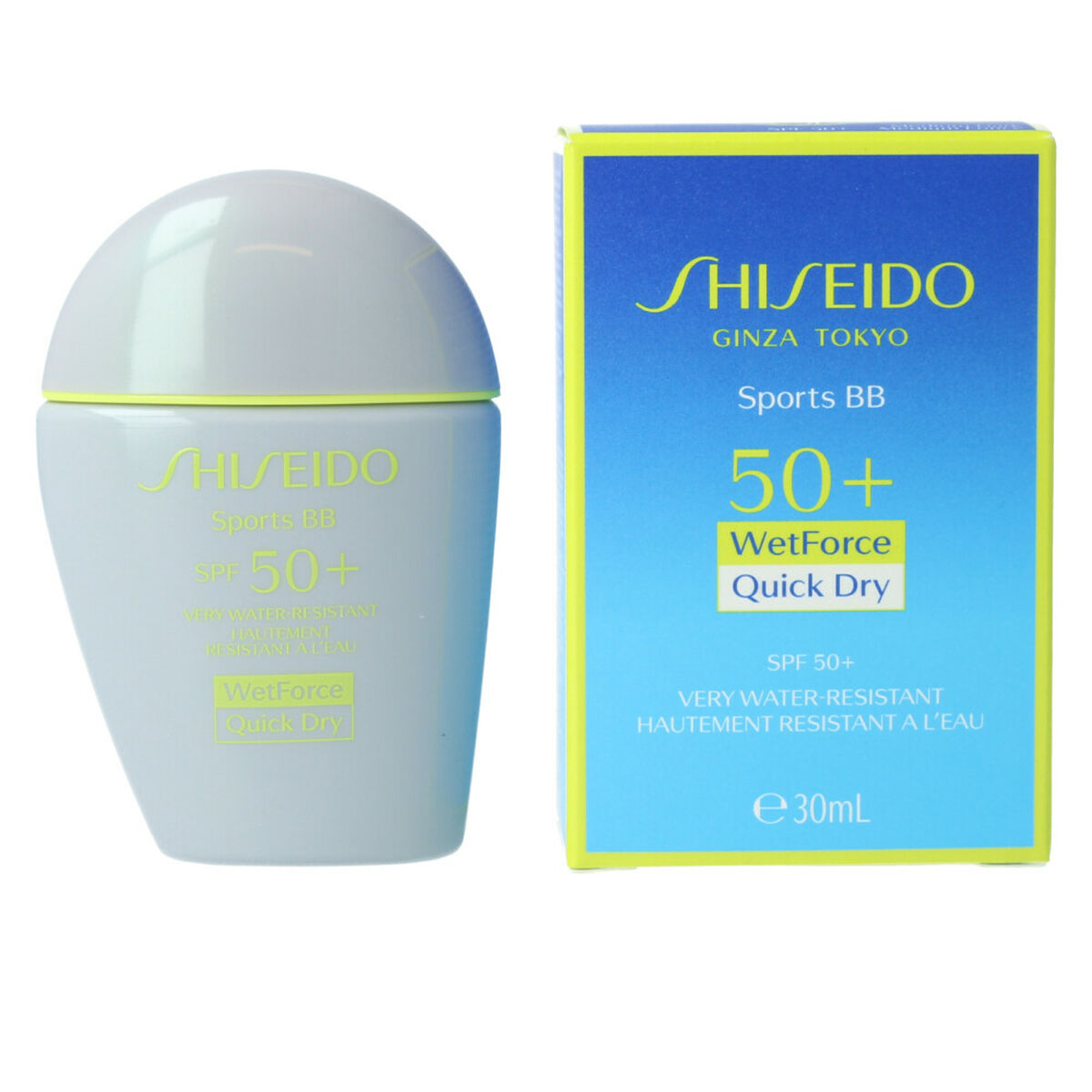 Vochtinbrengende Crème Make - Up Effect Sun Care Sports Shiseido SPF50+ (12 g) - Schoonheid, Make - up - Shiseido