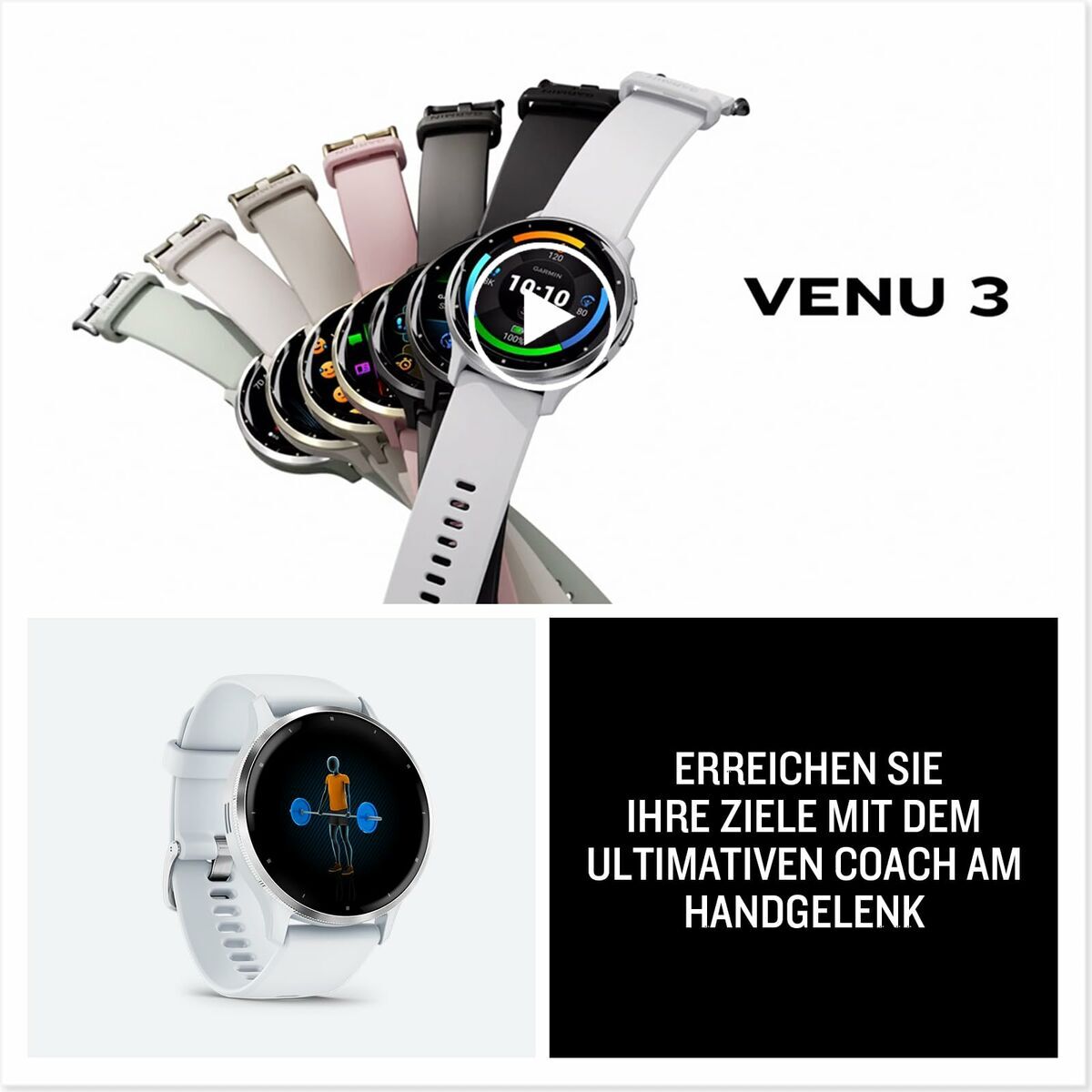 Smartwatch GARMIN Venu 3S Ivoor 1,2" - Elektronica - GARMIN