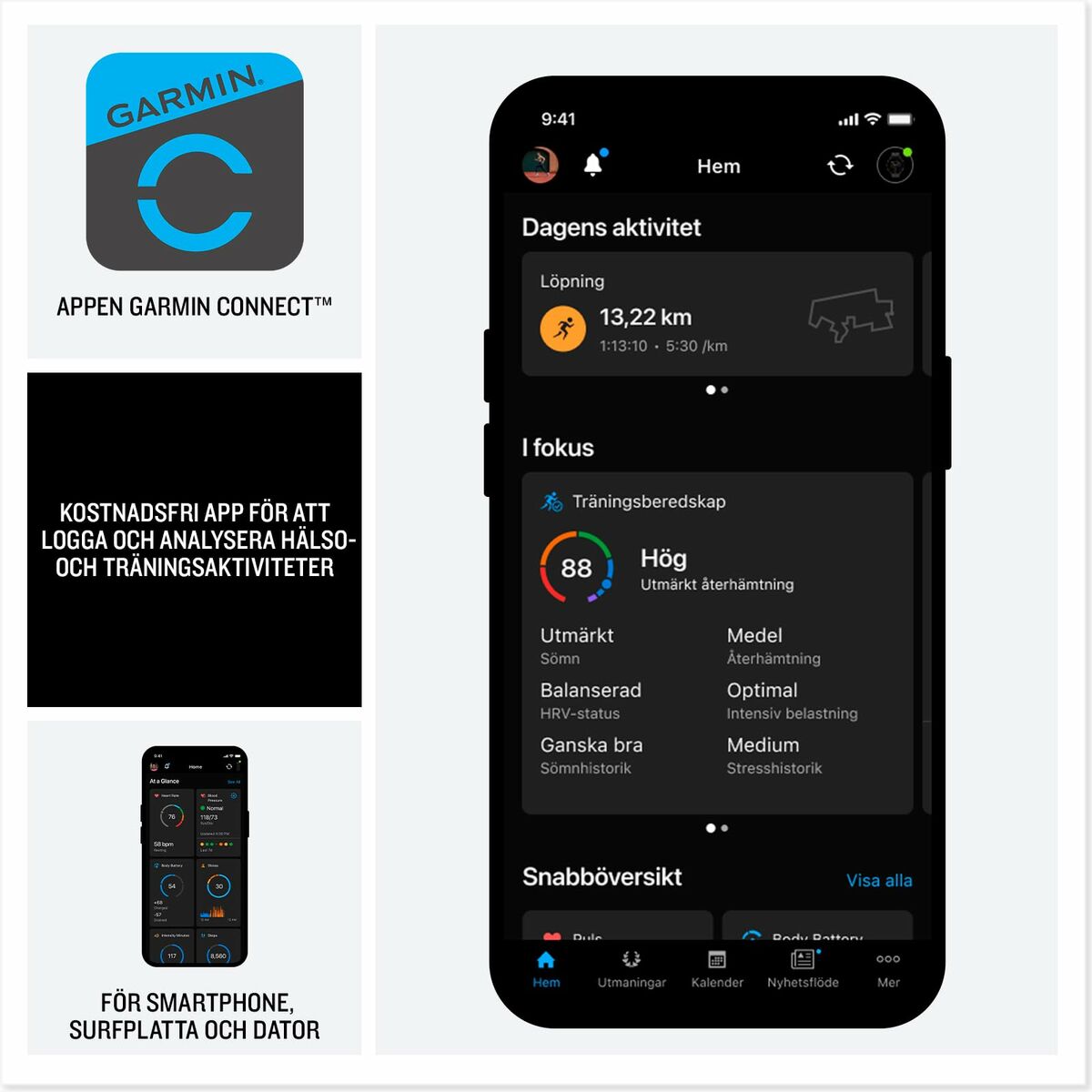 Smartwatch GARMIN 010-02980-02 Zwart Raad van bestuur 2"