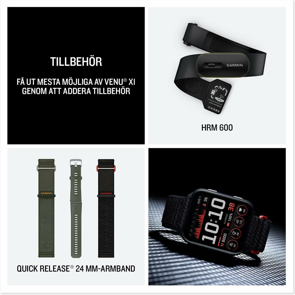 Smartwatch GARMIN 010-02980-02 Zwart Raad van bestuur 2"