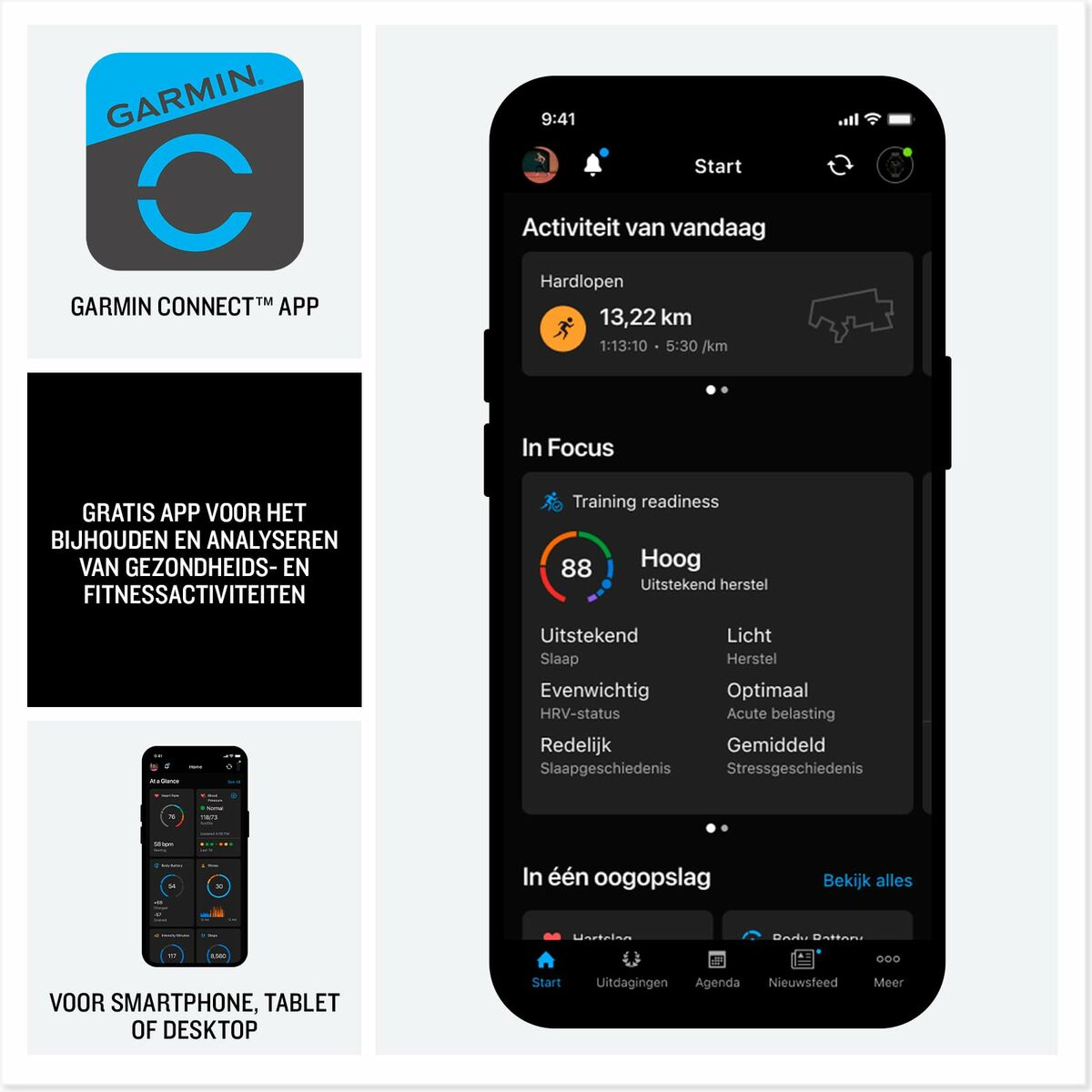 Smartwatch GARMIN 010 - 02980 - 02 Zwart Raad van bestuur 2" - Elektronica - Garmin