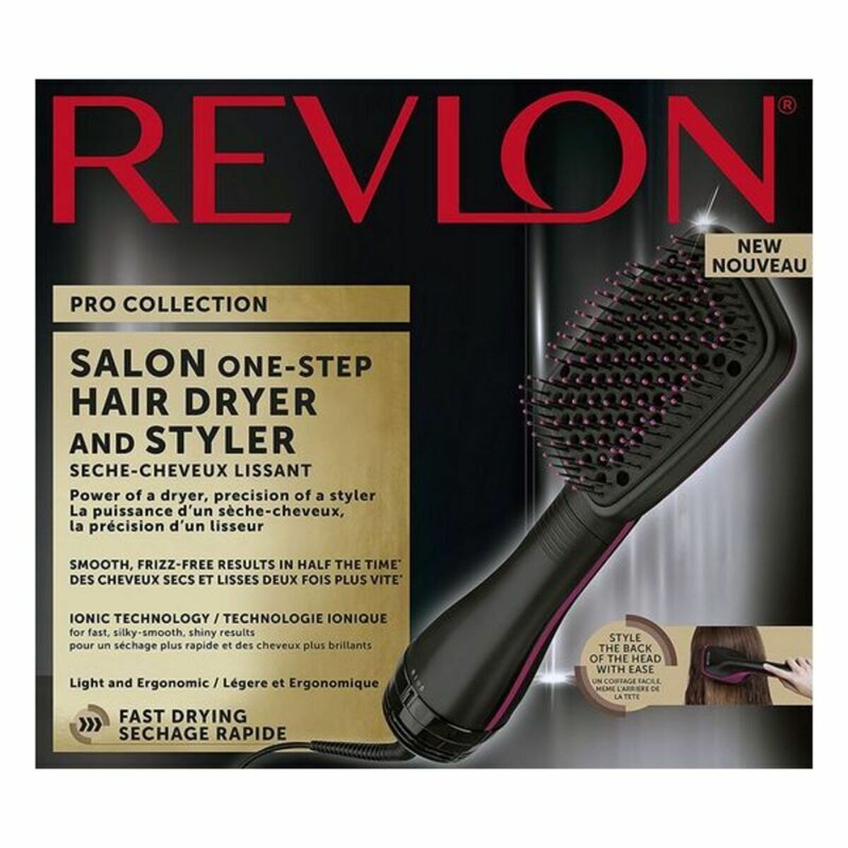 Heat Brush Revlon RVDR5212 Zwart Roze 800W - Schoonheid, Haarverzorging - Revlon