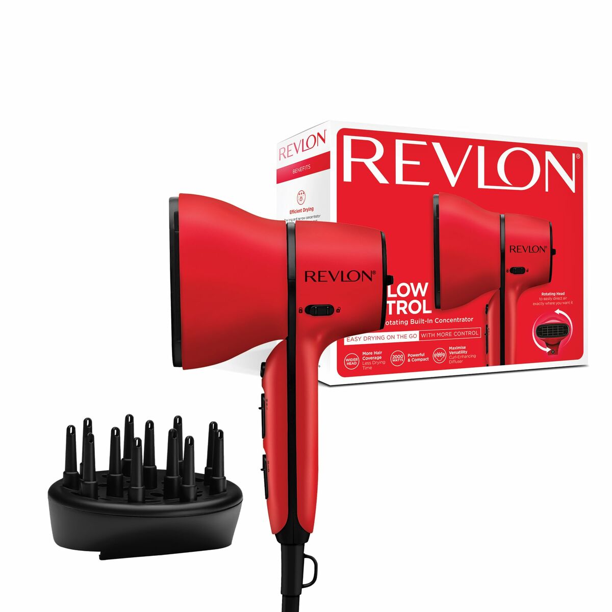 Föhn Revlon RVDR5320E Rood 2000 W - Schoonheid, Haarverzorging - Revlon