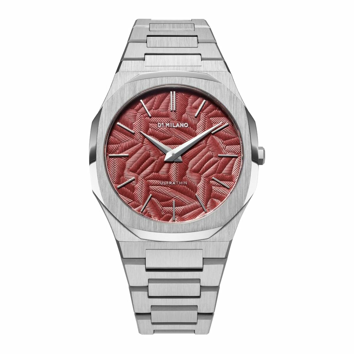 Horloge Heren D1 Milano ULTRA THIN BARN RED Zwart Zilverkleurig (Ø 40 mm)