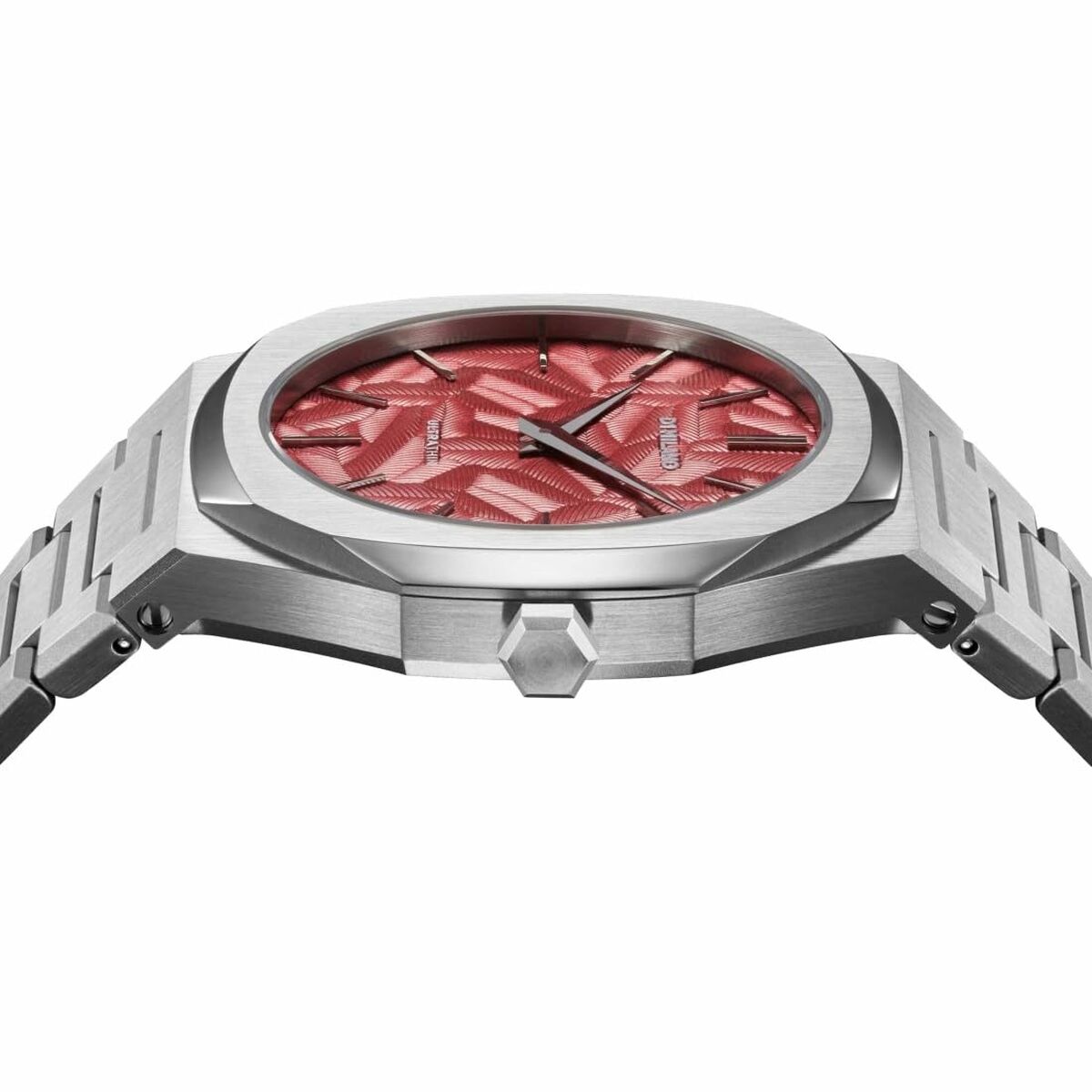 Horloge Heren D1 Milano ULTRA THIN BARN RED Zwart Zilverkleurig (Ø 40 mm)