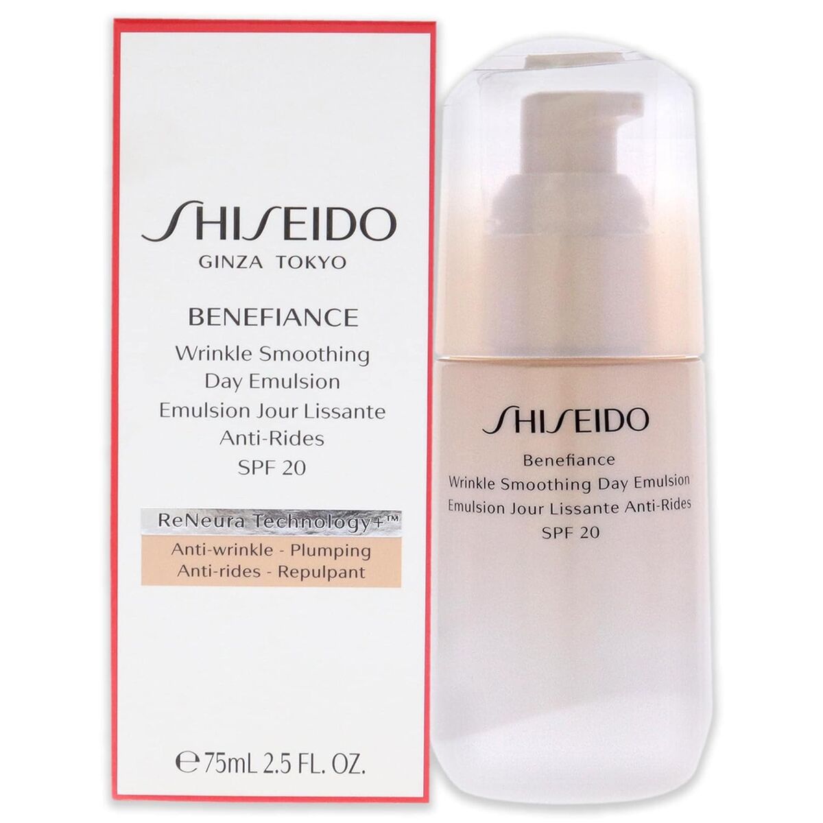 Anti - Rimpel Dagcrème Shiseido Benefiance Wrinkle Smoothing Spf 20 75 ml - Schoonheid, Huidverzorging - Shiseido