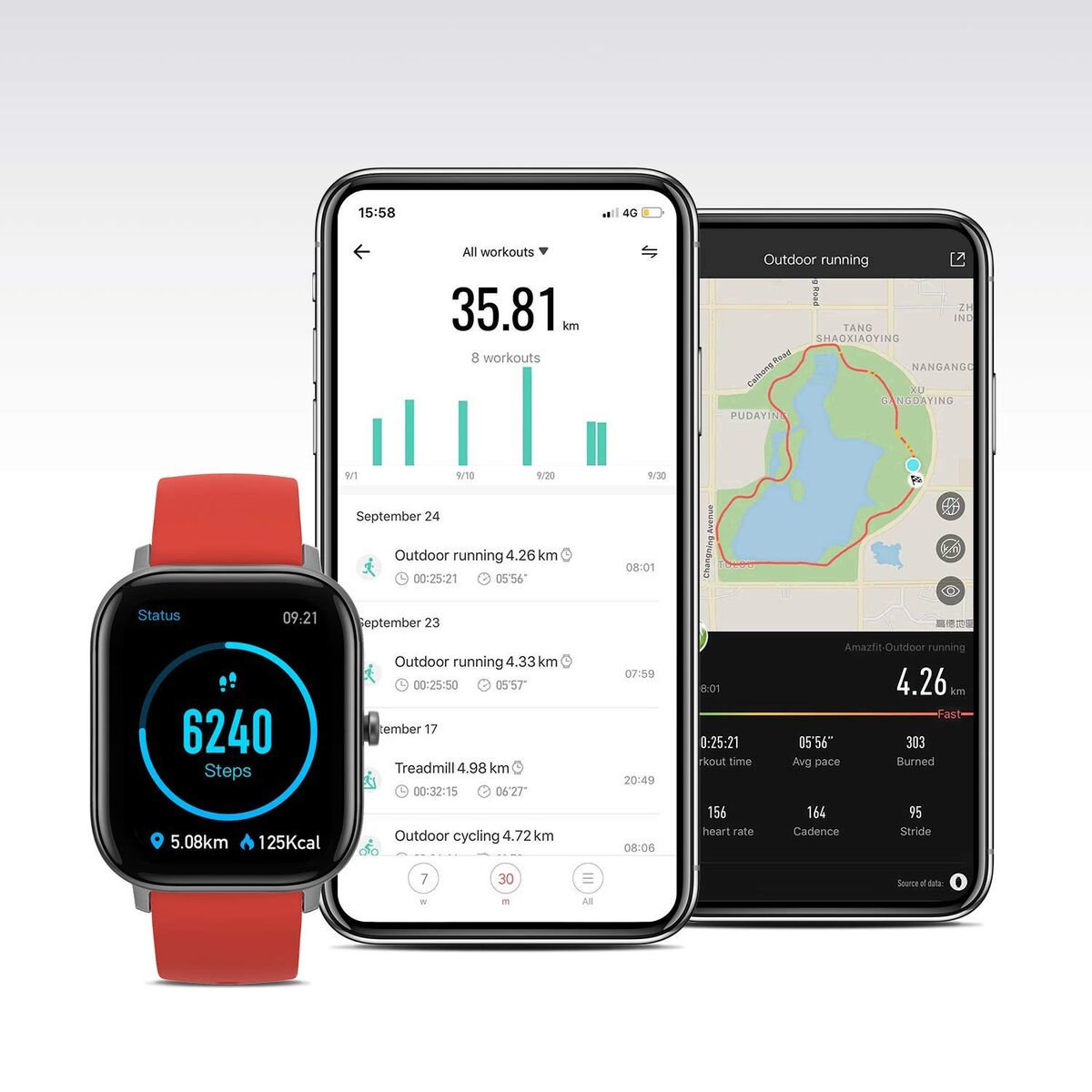 Smartwatch Amazfit GTS 42 mm Oranje 1,65" 42 mm Ø 42 mm Ø 42,5 mm - Elektronica - Amazfit